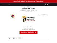 Tablet Screenshot of herotactical.com